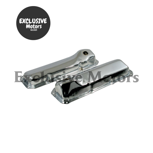 Chrome Steel Valve Covers for Ford Cleveland 302/351 (1969-1974)