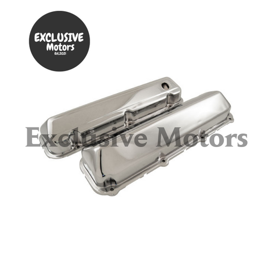 Chrome Steel Valve Covers 429 460 for Ford Big Block V8 (1968-1997) Hot Rod