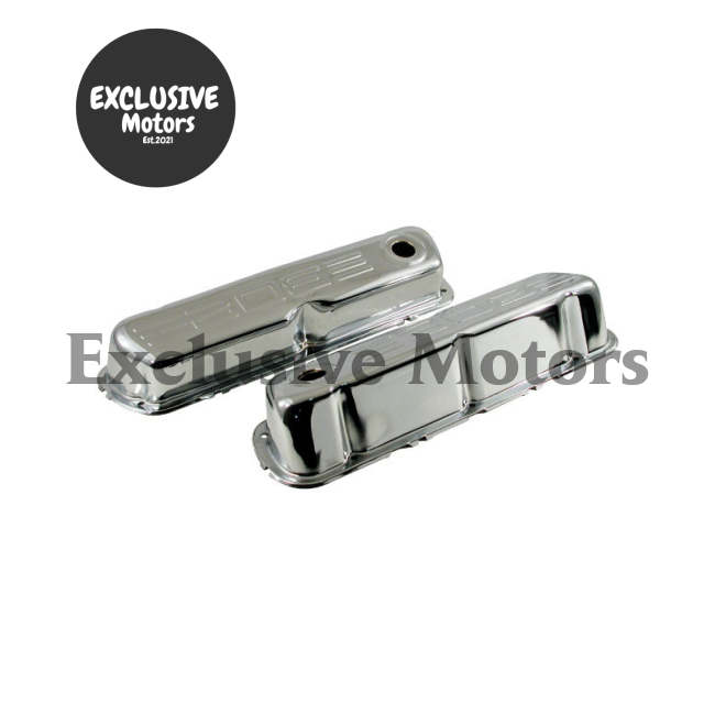 302 Valve Rocker Covers Chrome Steel for Ford Windsor (1962-2001)