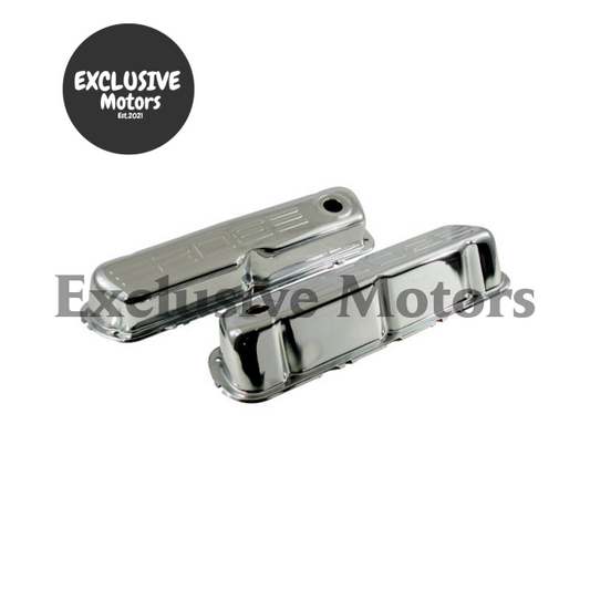 302 Valve Rocker Covers Chrome Steel for Ford Windsor (1962-2001)
