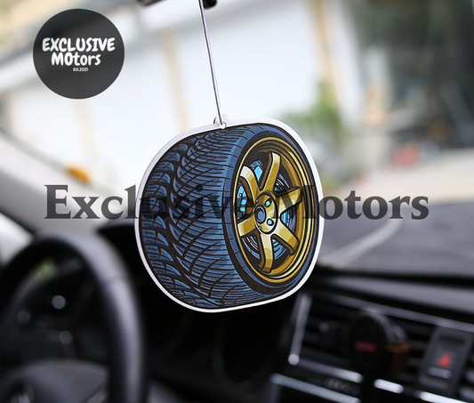 TE37 Bronze Rim Stretched Tire Air Freshener - Fresheners